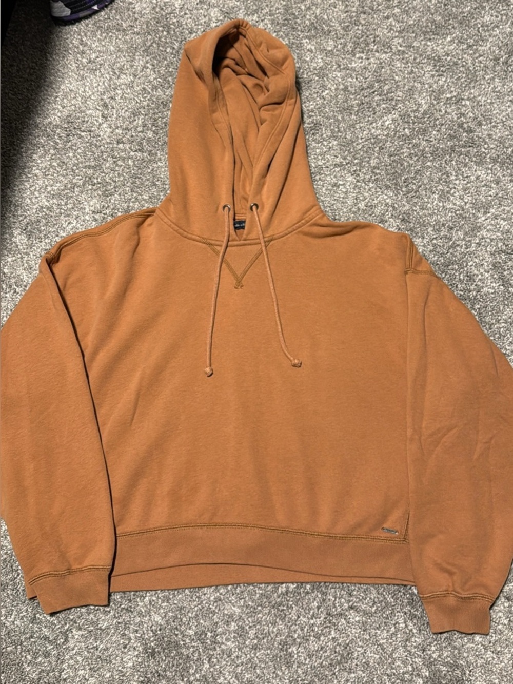 Abercrombie & Fitch Rust Brown Women’s Cropped Hooded Pullover XL